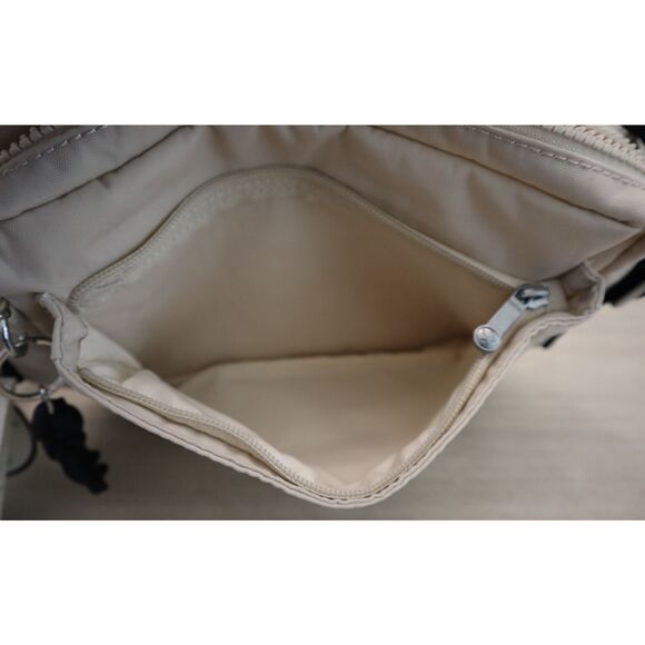 Kipling K17076-W58 Women's Md. Light Sand/Beige Abanu Crossbody/Shoulder Bag - Picture 7 of 16